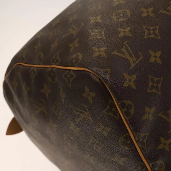 LOUIS VUITTON Monogram Keepall 55 Boston Bag M41424 LV Auth 140707 - Picture 5 of 16